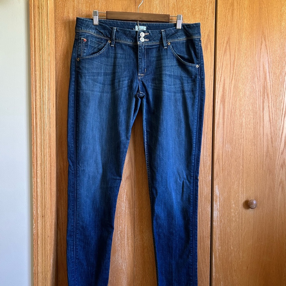 Hudson Mid- Rise Straight Leg Jeans